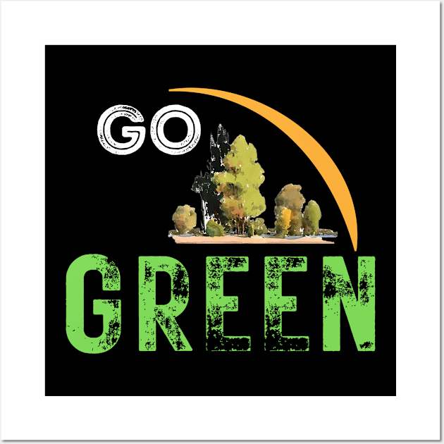 Go Green Wall Art by YellowSplash